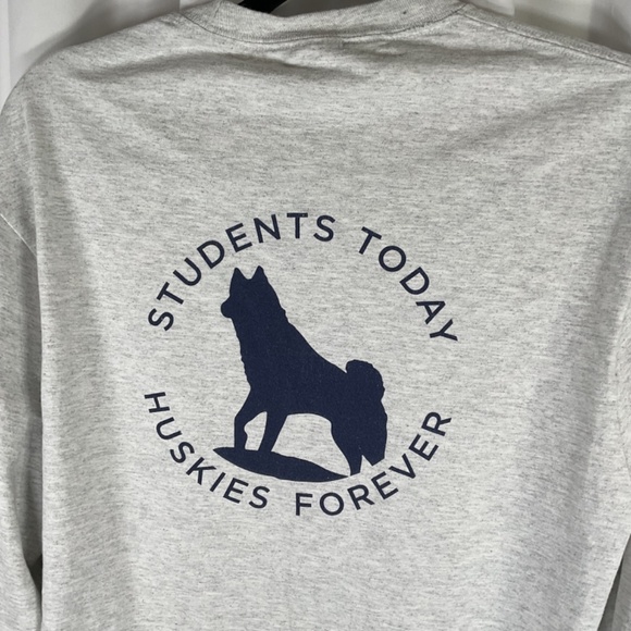 UCONN Husky Ambassador Vtg Tshirt Long Sleeve Lge Students Today Huskies 4eva - Picture 4 of 6